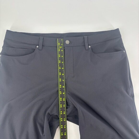 Lululemon ABC Pants Mens Size 36 Athletic Dark Gray Chino Golf 5 Pocket - Picture 12 of 12